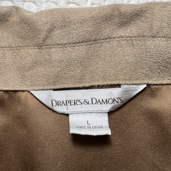 Draper's & Damon's Brown Suede Look Jacket Size M - Picture 8 of 9